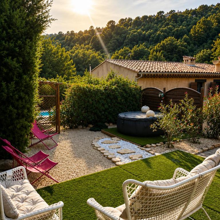 Maison indépendante au Clos de Vence avec jacuzzi privé et piscine partagée ouverte du 15 mai au 15 septembre au coeur de la nature - Maison de Vacances 3 Chambres - 3