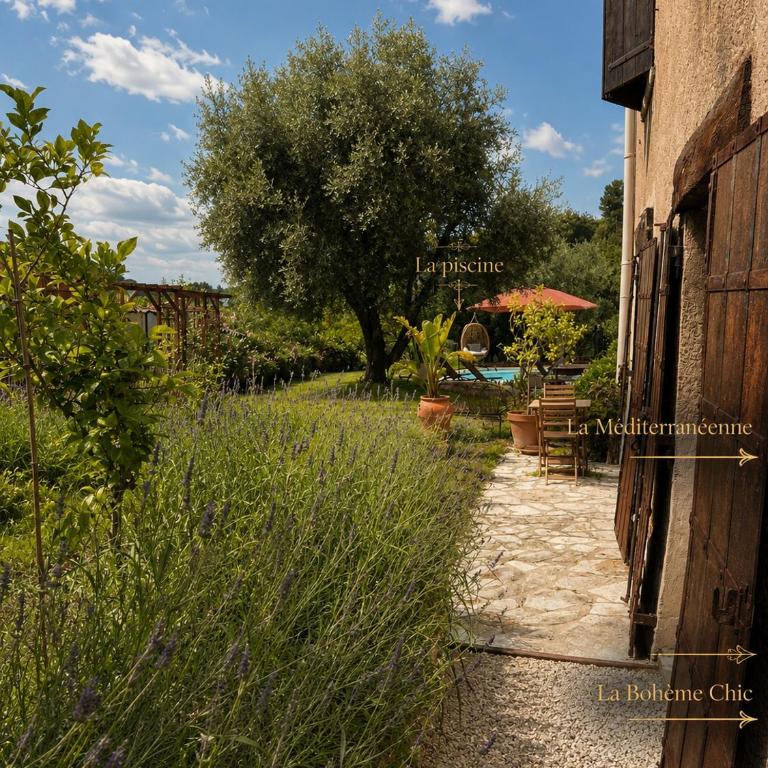 Maison indépendante au Clos de Vence avec jacuzzi privé et piscine partagée ouverte du 15 mai au 15 septembre au coeur de la nature - Maison de Vacances 3 Chambres - 32