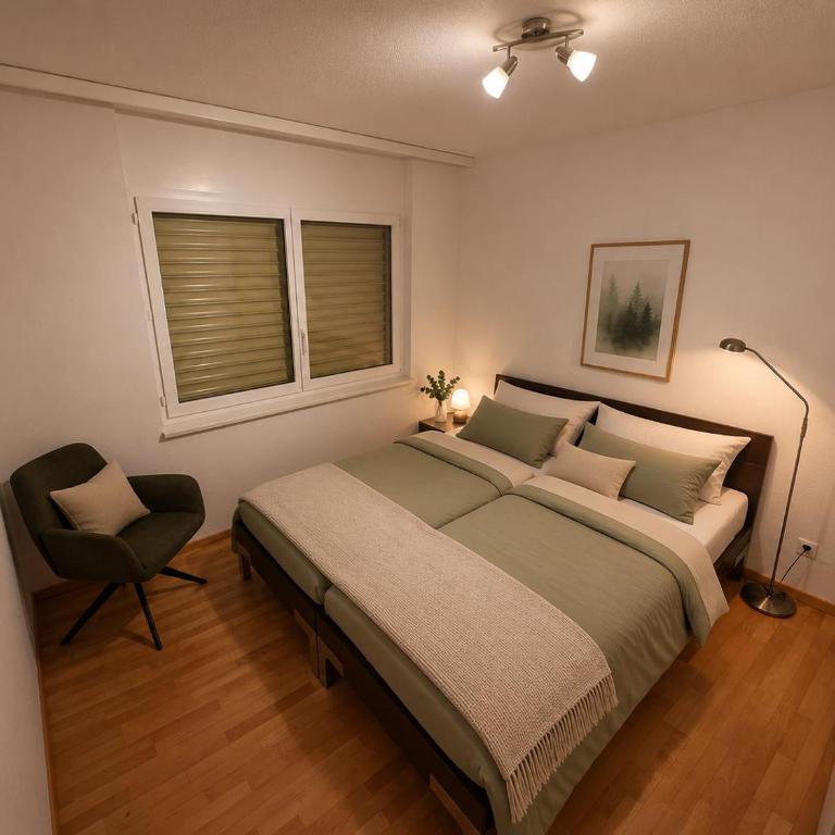 Residenz Ambassador 5 Sterne Luxus Apartments in Leukerbad mit Wellness & Fitness - Deluxe Apartment mit Balkon und 2 Schlafzimmern - 2