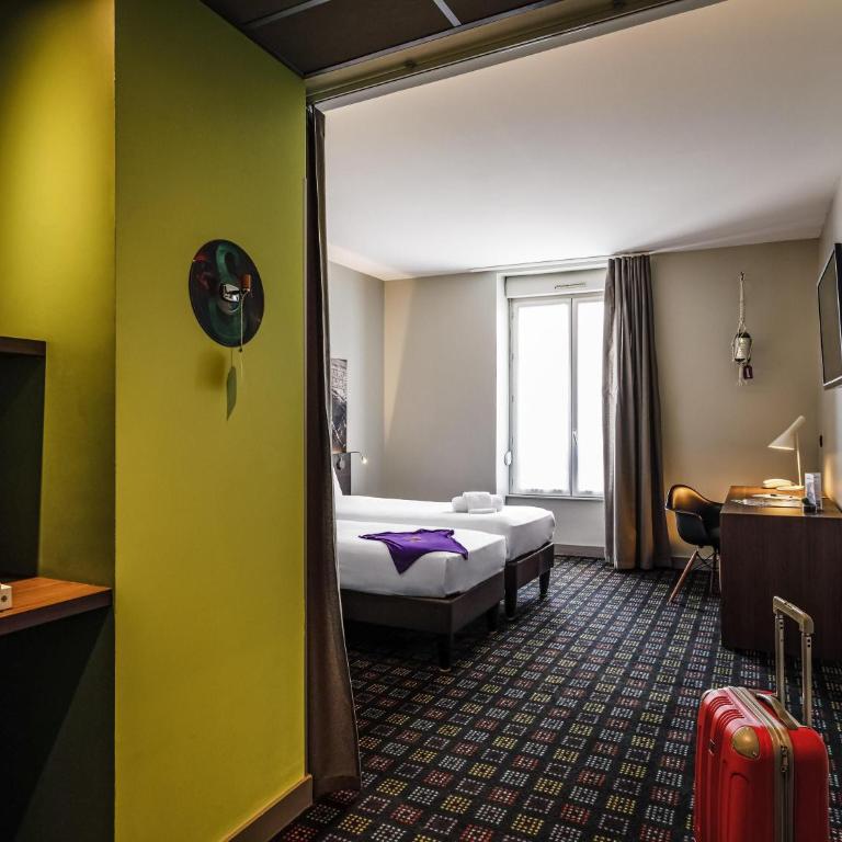 Greet Hotel Lyon Confluence - Chambre Lits Jumeaux « Pop » - 1