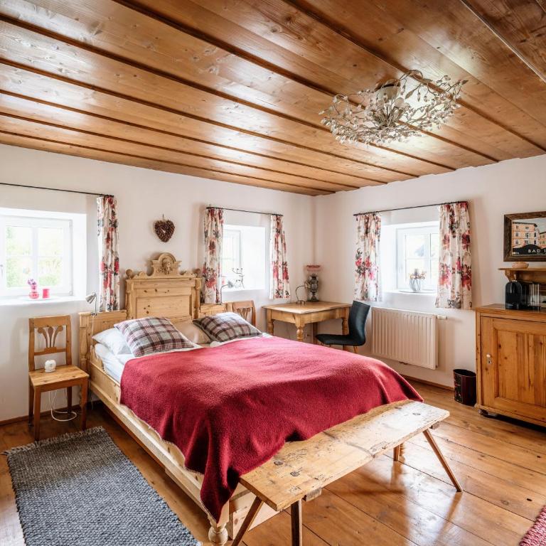 Landlust Ischl - Doppelzimmer mit Balkon (3 Erwachsene) - 1