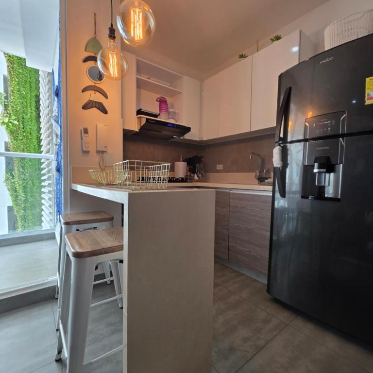Cartagena Centro de Convenciones Hotel de las Americas con salida a playa 2BR Wifi - Two-Bedroom Apartment with Garden View - 35