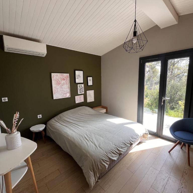 Maison 120m2, 3CH, piscine, terrain arboré, vue mer - Villa 3 Chambres - 9