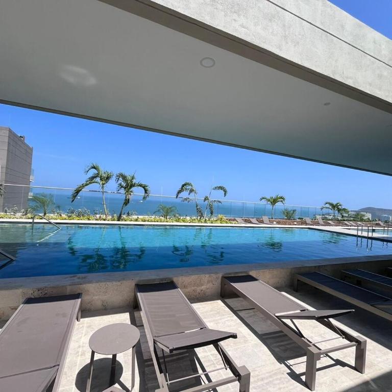 Hermoso Apartamento en Bello Horizonte, con piscina vista al mar - One-Bedroom Apartment - 2
