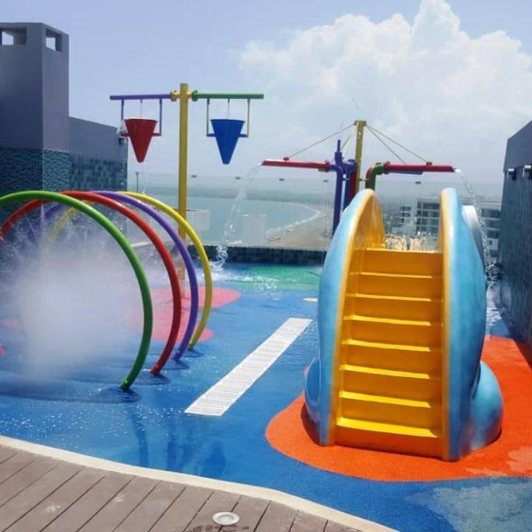 Cartagena Colombia 2hab 3bñ piscina jacuzzi parking playa morros - Two-Bedroom Deluxe Apartment with Balcony - 39