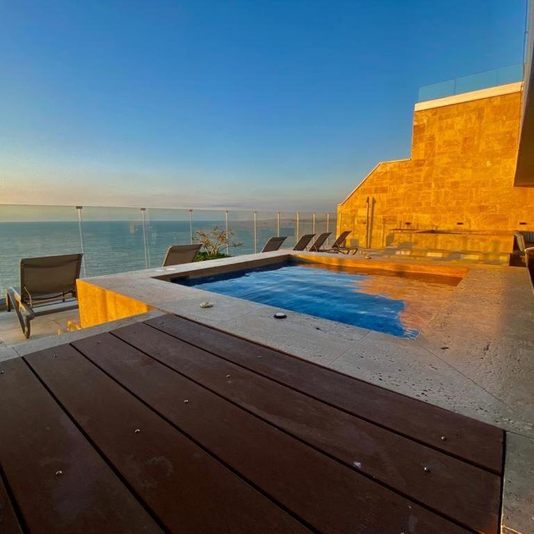 Cartagena Colombia 2hab 3bñ piscina jacuzzi parking playa morros - Two-Bedroom Deluxe Apartment with Balcony - 42
