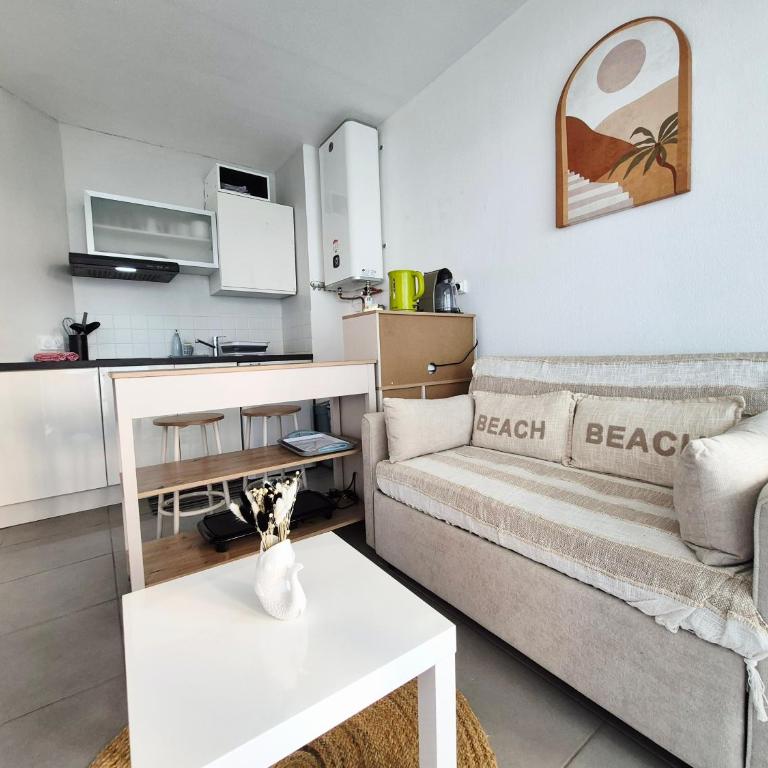 Face Mer - Plage à 50m - Parking - 4 pers - Apartment mit 1 Schlafzimmer und Meerblick - 9