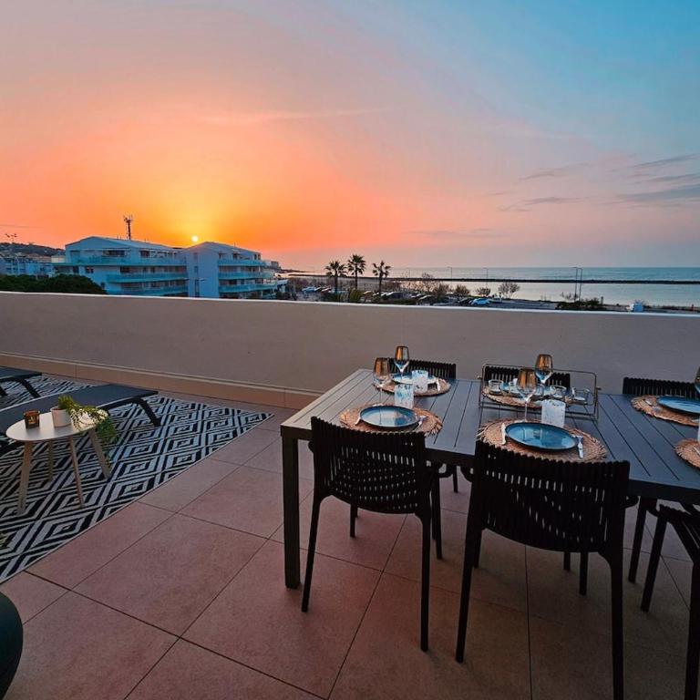 Face à La Mer, Superbe Roof TOP, Vue Mer Panoramique, Solarium, Clim - Apartment - 4