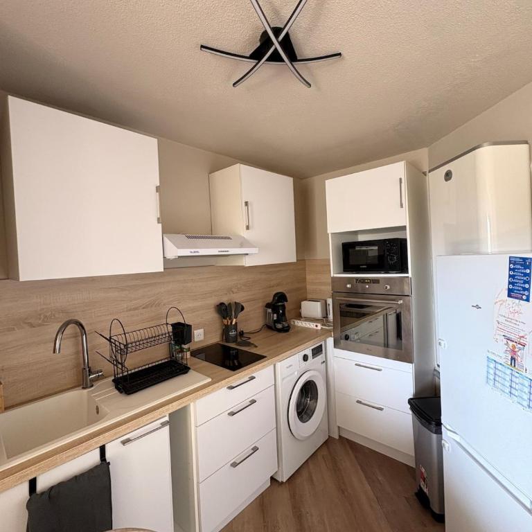 Studio moderne piscine terrasse parking 4pers - Appartamento con 1 Camera da Letto - 6