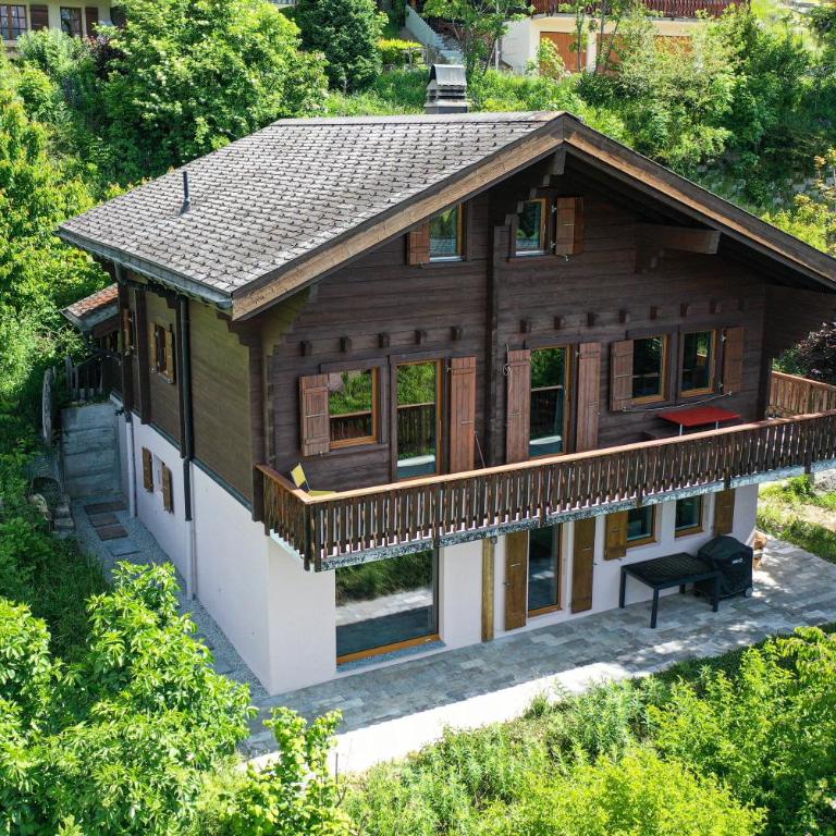 Ferienwohnung Am Bärgbächli OG - Appartement avec Balcon - 1
