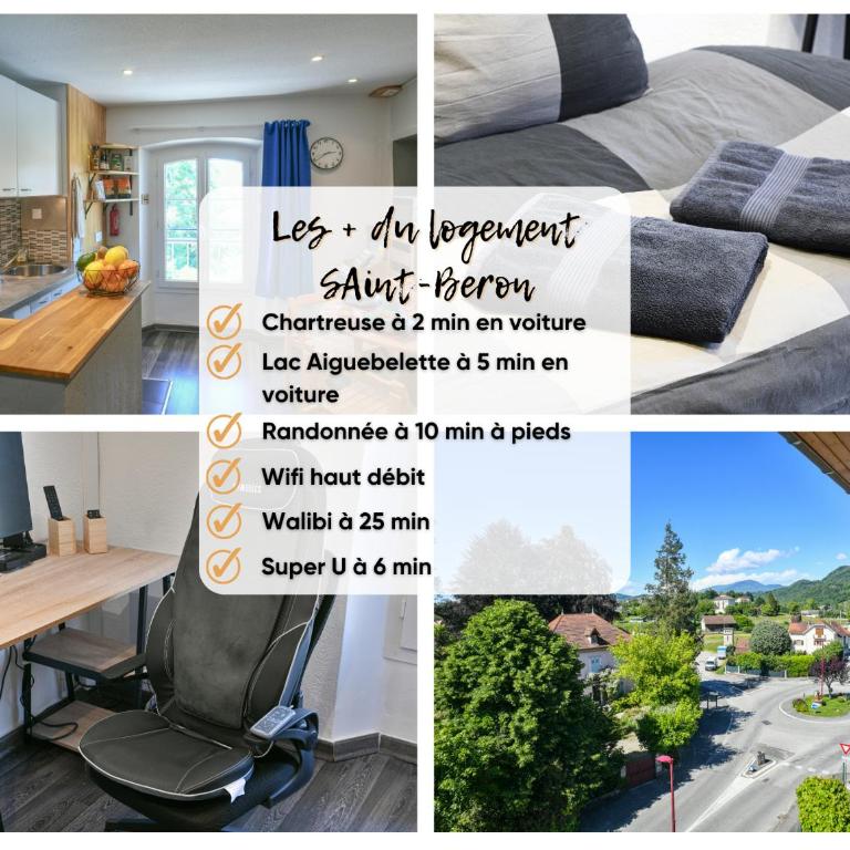 Appartement Cosy - Business & Détente - Lacs & Chartreuse - Proche A43 - Appartement 1 Chambre - 2