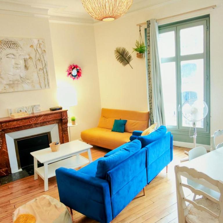 Cosy Hortensia et Lys -Clémenceau Hypercentre - 3 parkings - Appartement 5 Chambres - 13