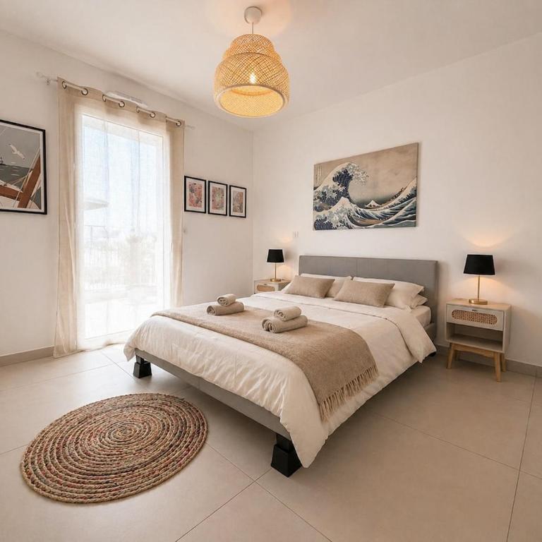 Les Cyclades Vue mer panoramique & Jacuzzi - Three-Bedroom Apartment with Sea View - 7