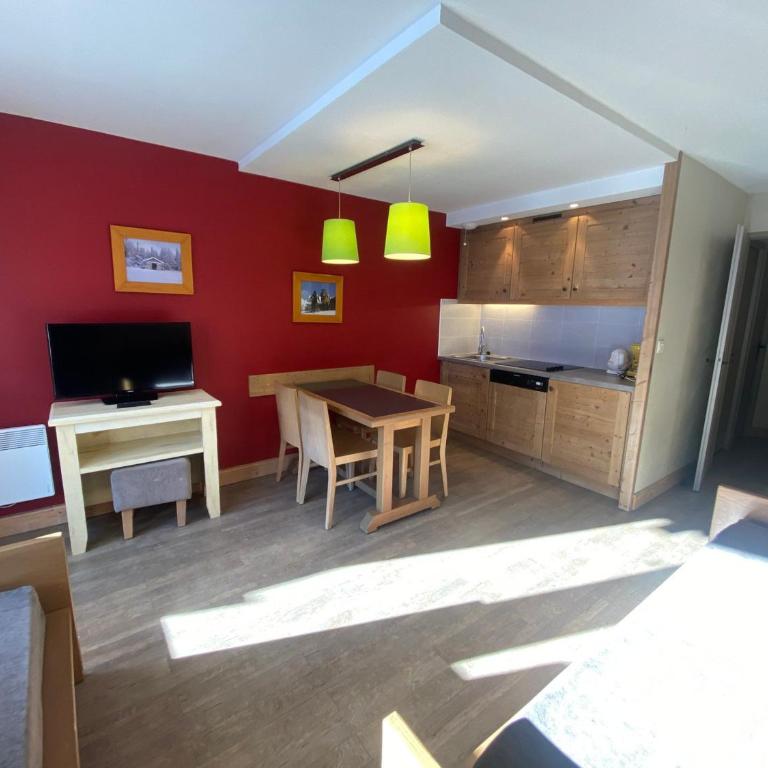 T2 convivial au cœur de La Tania, balcon sud, 4 pers, animaux acceptés - One-Bedroom Apartment - 12