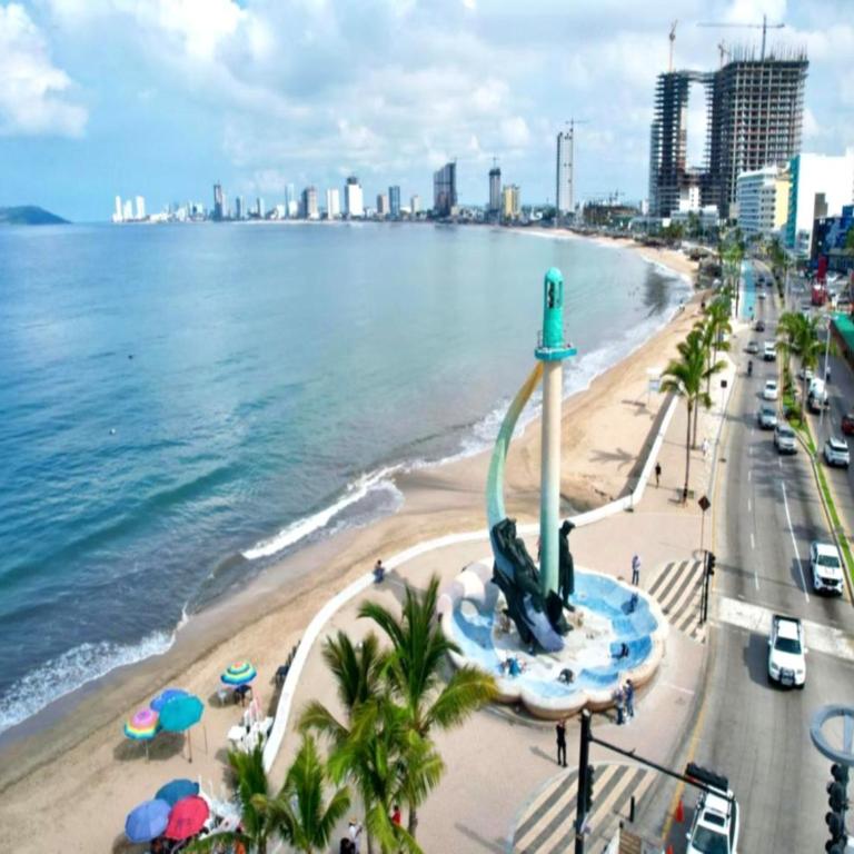 Torre Eme Azul Celeste de Lujo Frente Playa y Malecon - Appartement 1 Chambre - 11