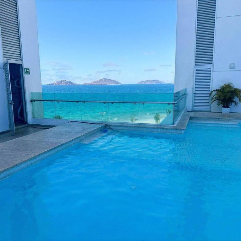 Torre Eme Azul Celeste de Lujo Frente Playa y Malecon - Appartement 1 Chambre - 31