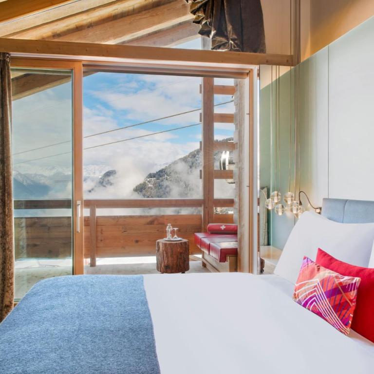W Verbier - Suite Junior Lit King-Size avec Canapé-Lit - Vue sur Montagne - 1