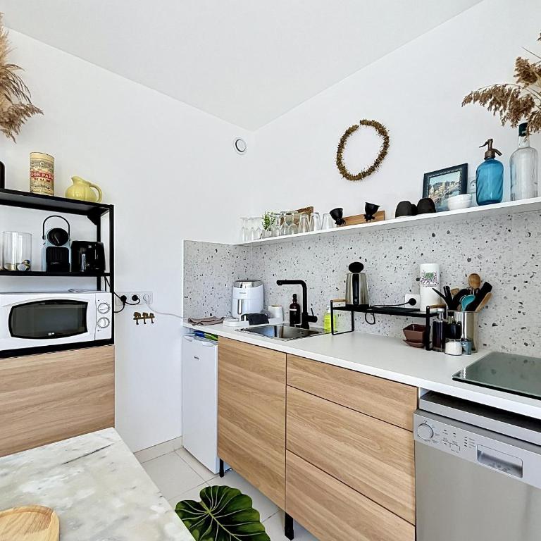 Studio avec terrasse et climatisation, proche plage - Studio - 6