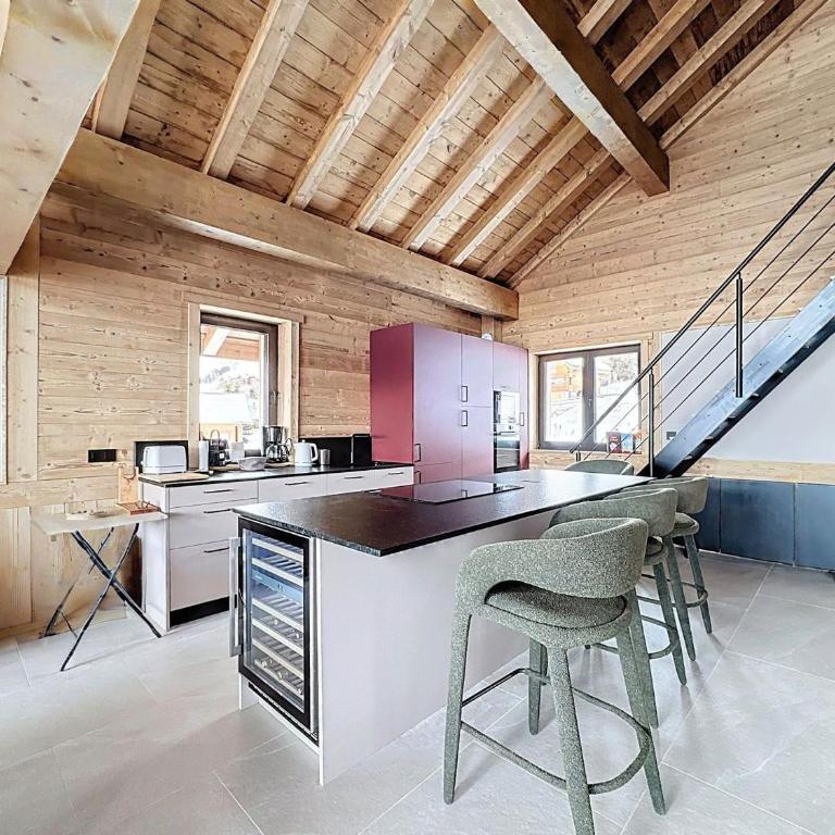 Chalet ski aux pieds vue panoramique - 14 pers. - Chalet 3 Chambres - 5