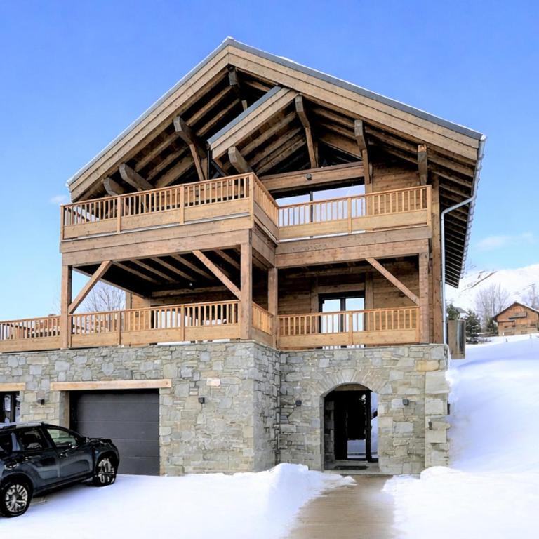 Chalet ski aux pieds vue panoramique - 14 pers. - Chalet 3 Chambres - 14