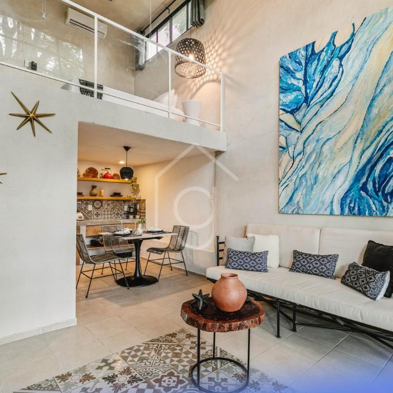 Central and spacious Loft with swimming pool by Av Montejo - One-Bedroom Apartment - 5