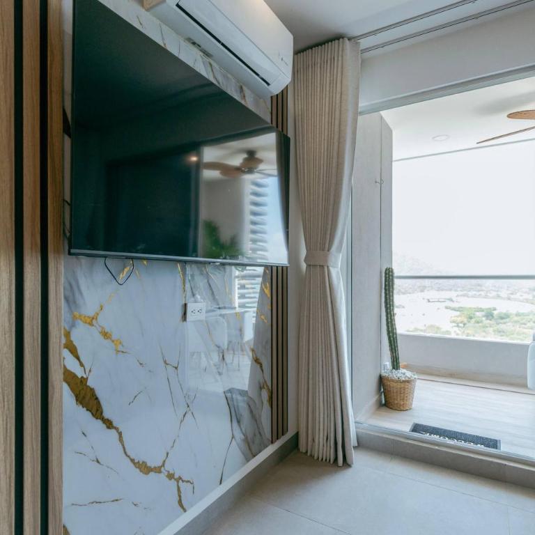 Modern loft beachfront,airport,wife santa Marta - Apartment - 62
