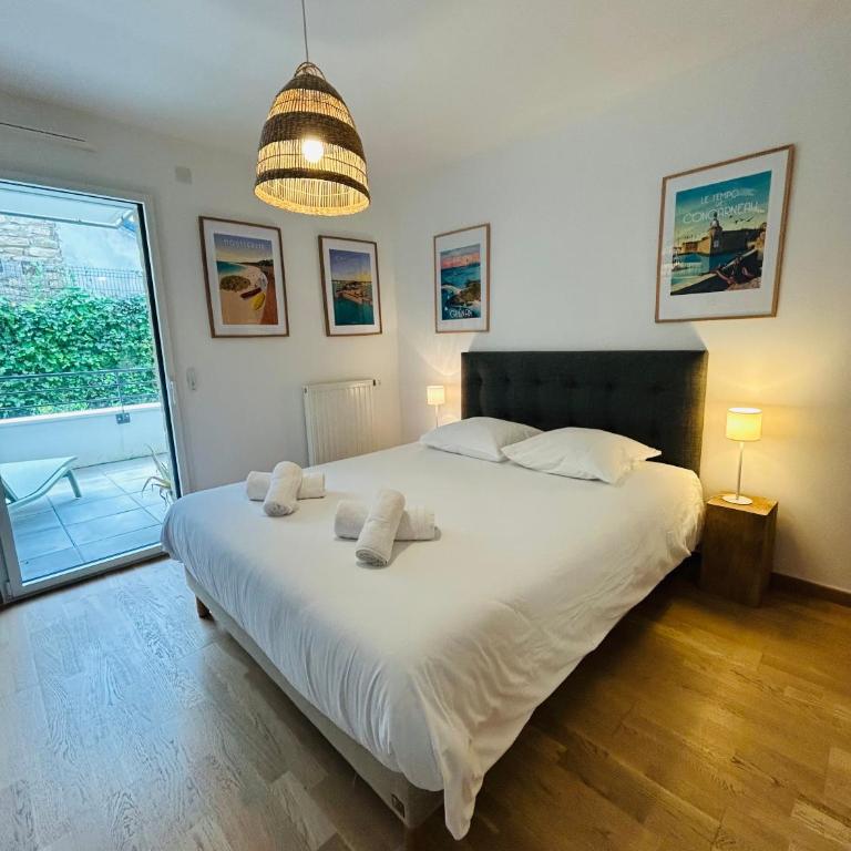 L'Hermine terrasse et parking, 500 plage - Appartement 2 Chambres - 4