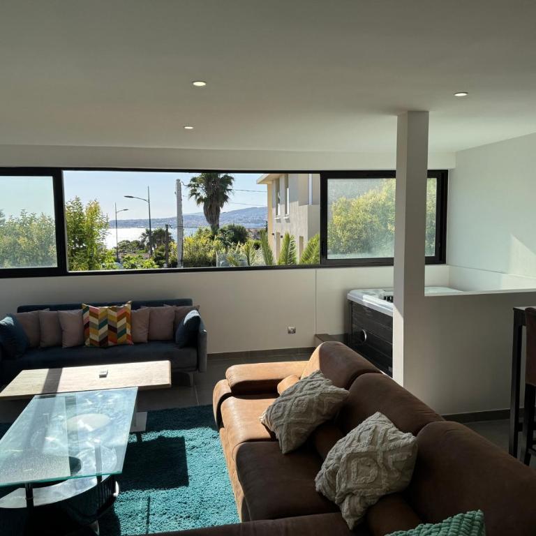 sanary/vue mer/plage/jacuzzi/3 chambres/parking - Deluxe One-Bedroom Apartment with Ocean View - 5