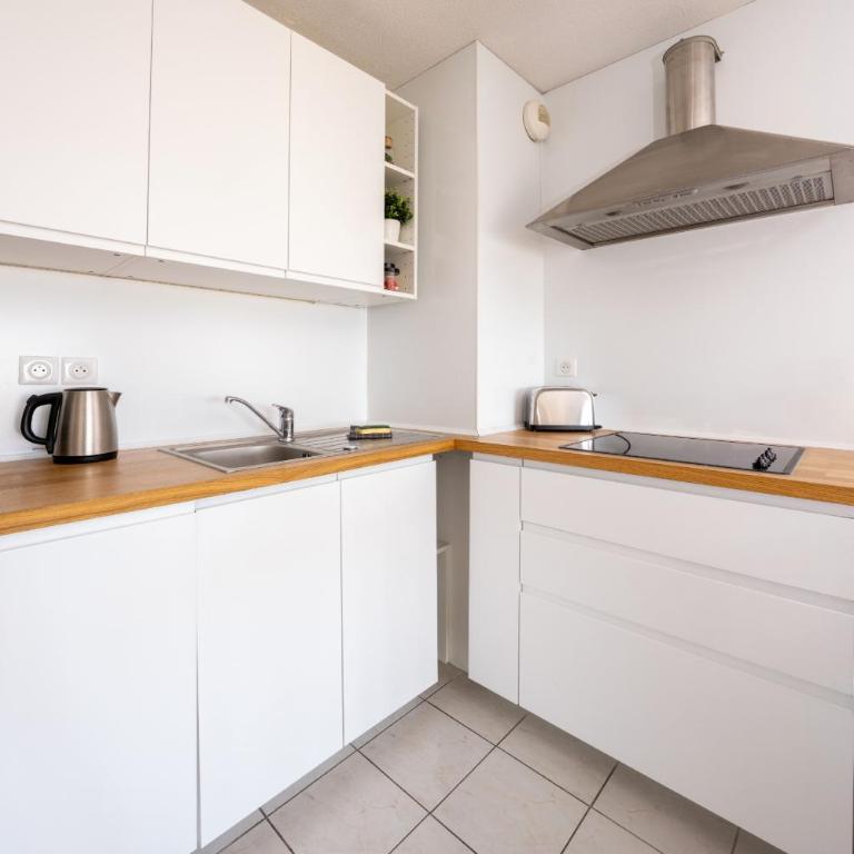 #47 Staywizus - Californie 1 BDR AC Garage Sea view terrace 1 min to beach - Appartement - Vue sur Mer - 10