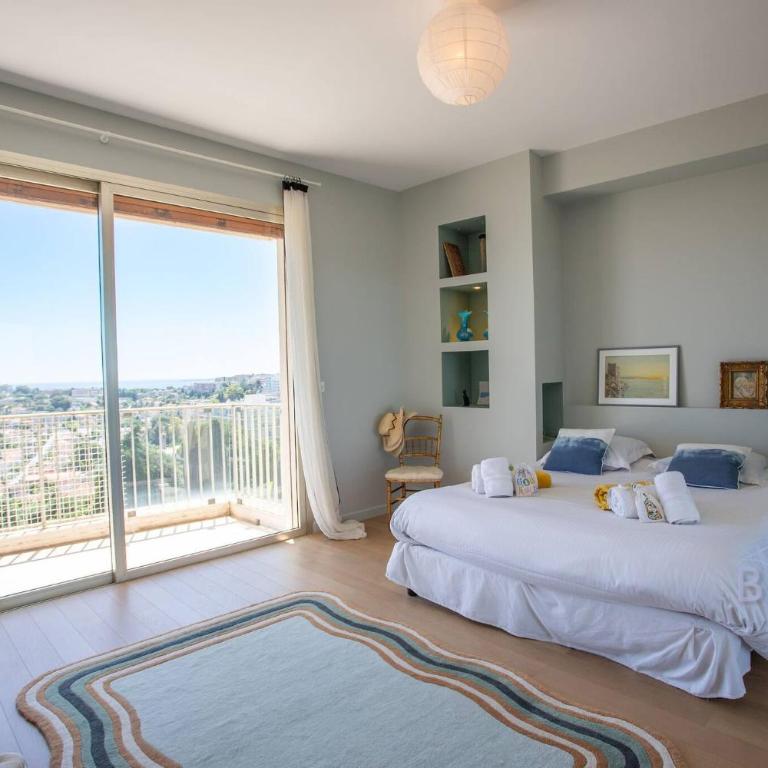 Smart flat in Antibes sea view AC parking and pool - Apartment - 6