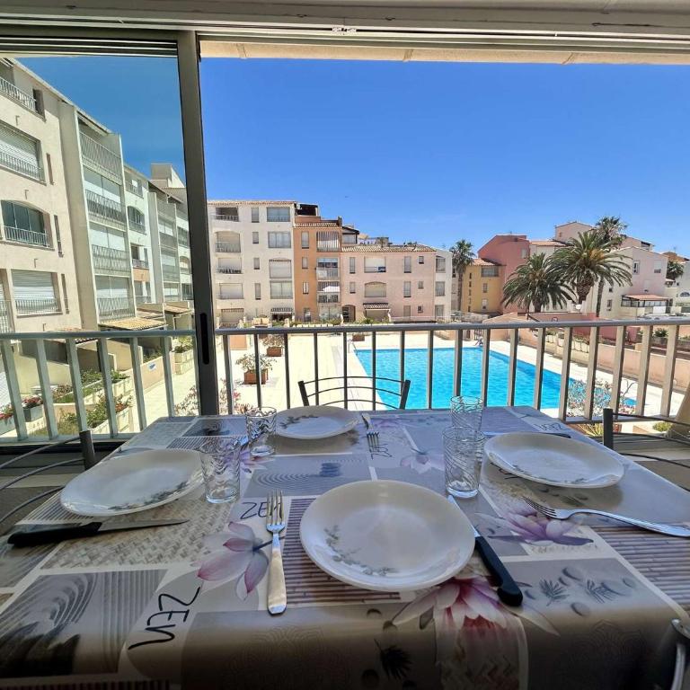 Appartement - studio mezzanine cabine - 4 couchages - CAP D'AGDE CT950-230 - Apartment mit Poolblick - 5