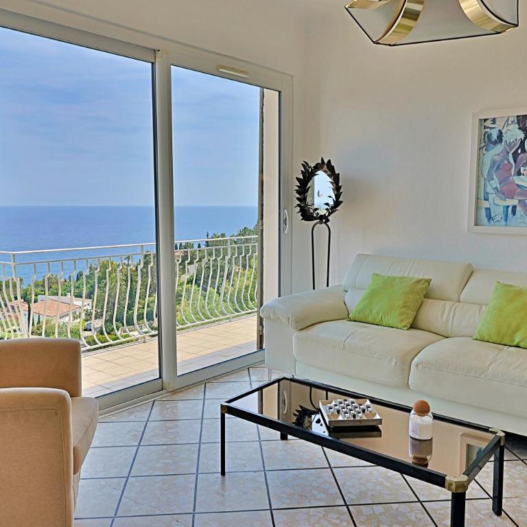 Haut de villa avec piscine privée et vue panoramique mer et Esterel - Apartment mit 3 Schlafzimmern und Meerblick - 27
