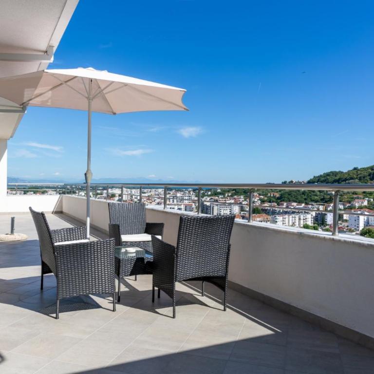 Apart Sara - Apartment mit 2 Schlafzimmern, Terrasse und Meerblick - 11