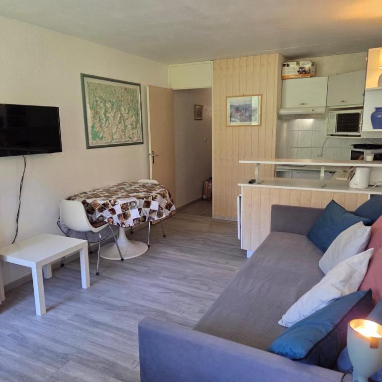 Studio 30m2 pour 4 pers La Mongie avec canape-lit et lit superposé - Appartement avec Balcon - 7