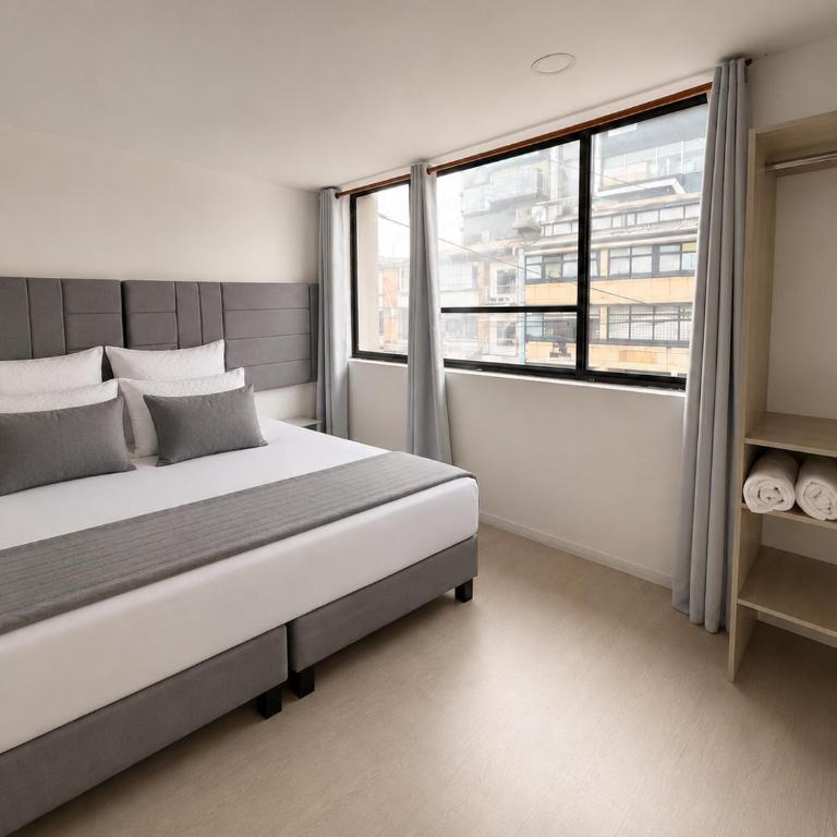 Hotel Downtown WD-conexión Corferias, Embajada EEUU y G12 - Habitación Deluxe - 1 cama grande - 6