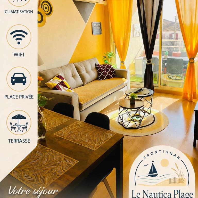 Le Nautica Plage T2 climatisé en bord de mer - Appartement 1 Chambre - 1