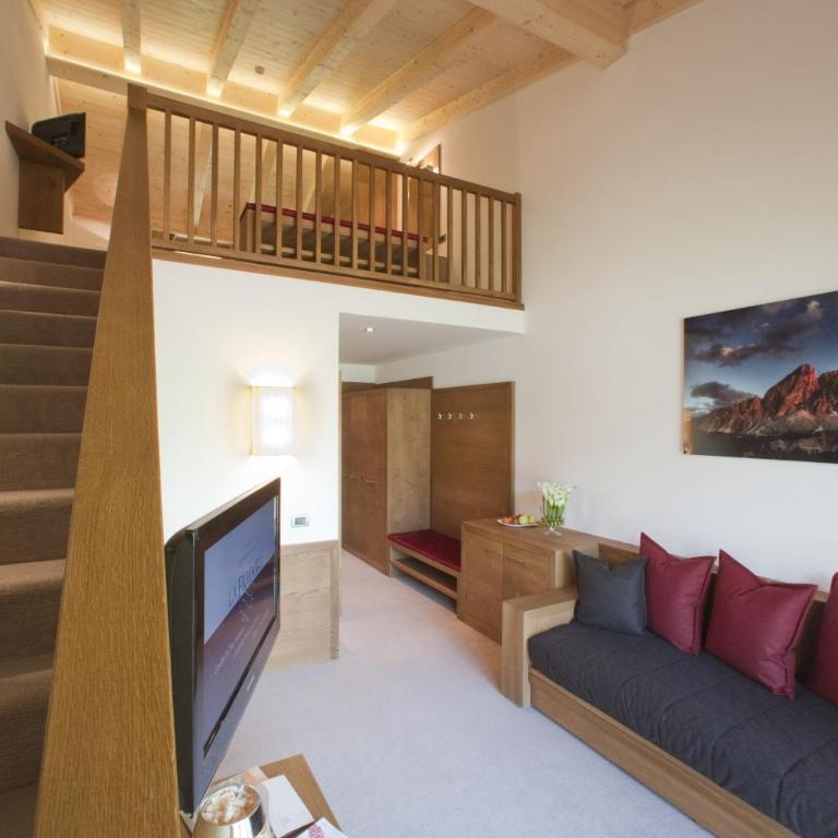 Hotel La Fradora - Dolomites Hotel - Habitación Cuádruple Dúplex - 6
