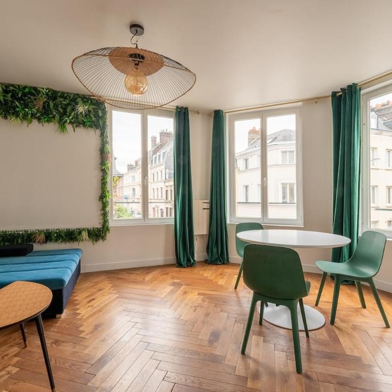 Jungle Chic Centre Rouen Wi-Fi Cuisine équipée - Apartamento de 1 dormitorio - 2