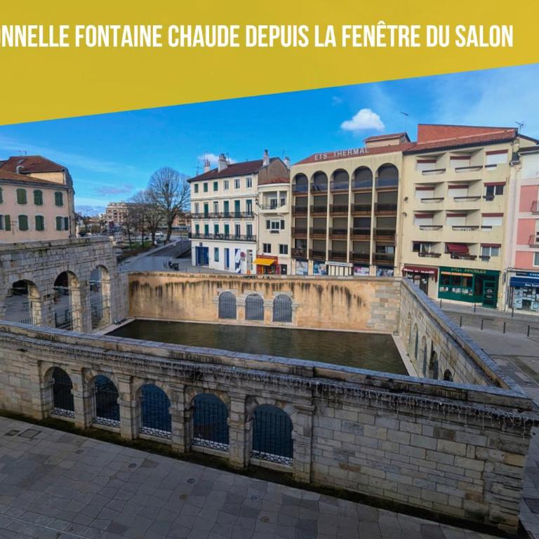 T3 61m2, Hypercentre, vue Fontaine Chaude, bureau - Appartement 2 Chambres - 44