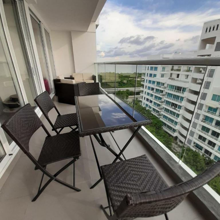 Cartagena Colombia 2hab 3bñ piscina jacuzzi parking playa morros - Two-Bedroom Deluxe Apartment with Balcony - 27