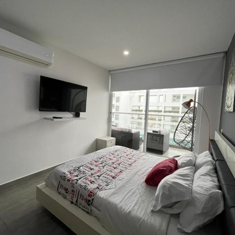 Cartagena Colombia 2hab 3bñ piscina jacuzzi parking playa morros - Two-Bedroom Deluxe Apartment with Balcony - 18