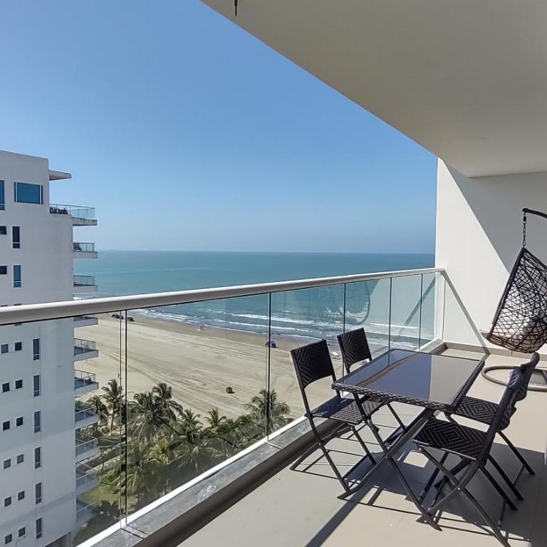 Cartagena Colombia 2hab 3bñ piscina jacuzzi parking playa morros - Two-Bedroom Deluxe Apartment with Balcony - 25