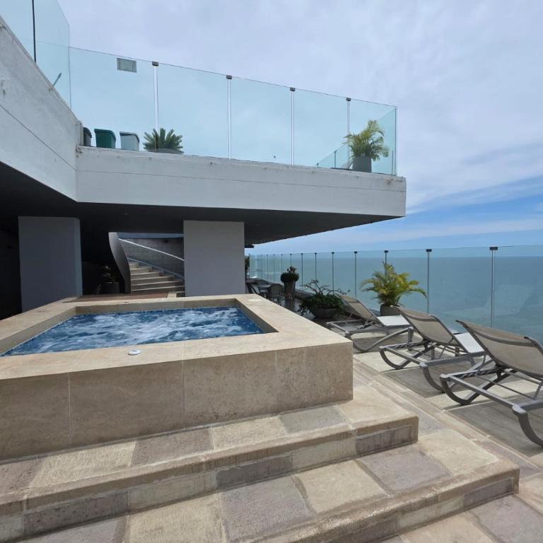Cartagena Colombia 2hab 3bñ piscina jacuzzi parking playa morros - Two-Bedroom Deluxe Apartment with Balcony - 49