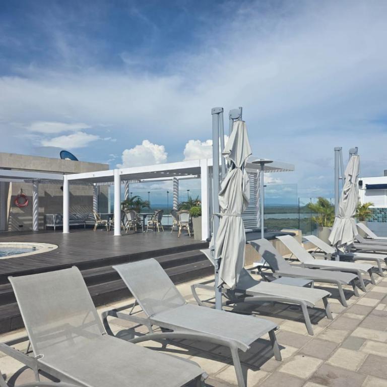 Cartagena Colombia 2hab 3bñ piscina jacuzzi parking playa morros - Two-Bedroom Deluxe Apartment with Balcony - 45