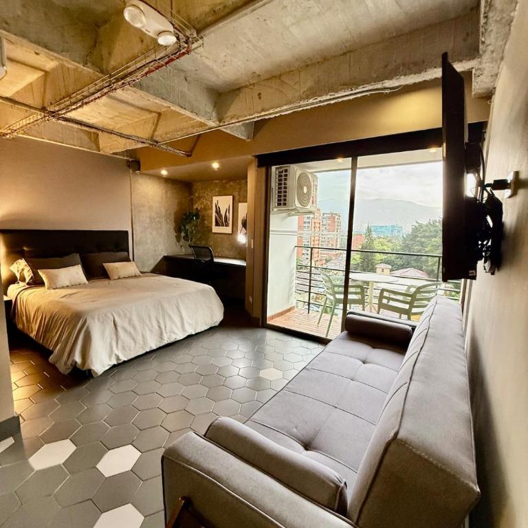 Moderno Apt, El Poblado cerca Provenza, AC, Vista, Wifi - One-Bedroom Apartment - 1