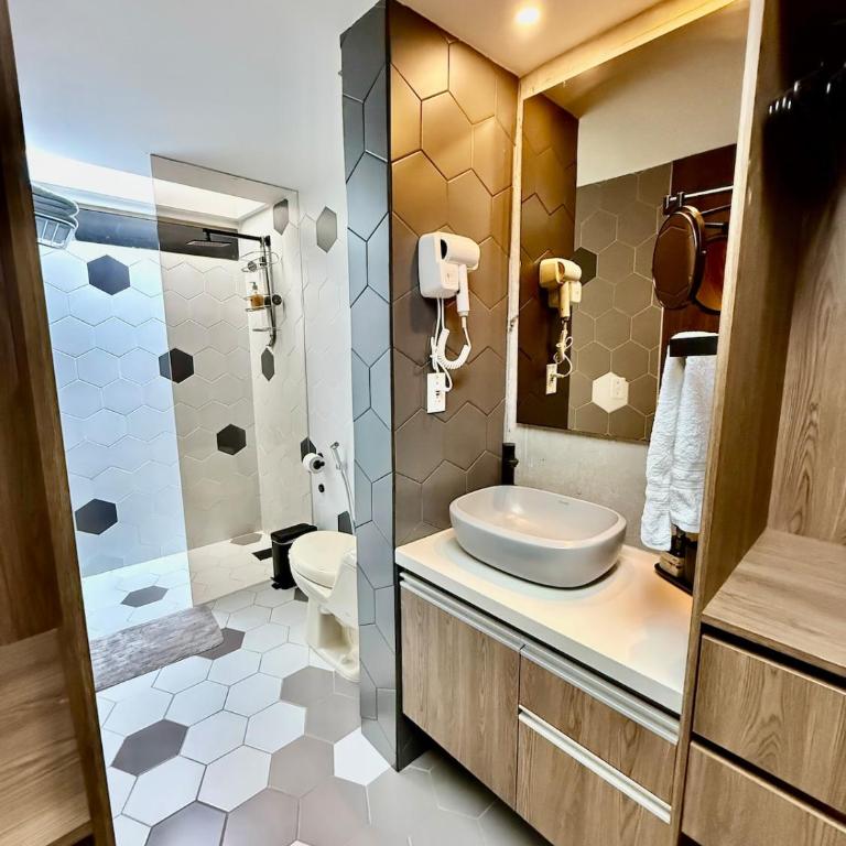 Moderno Apt, El Poblado cerca Provenza, AC, Vista, Wifi - One-Bedroom Apartment - 3