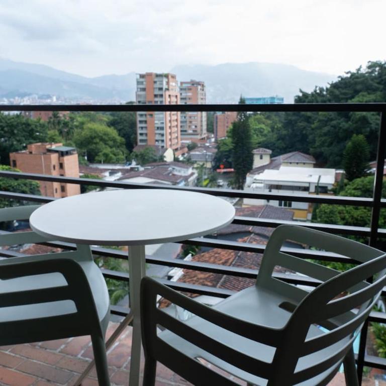 Moderno Apt, El Poblado cerca Provenza, AC, Vista, Wifi - One-Bedroom Apartment - 7