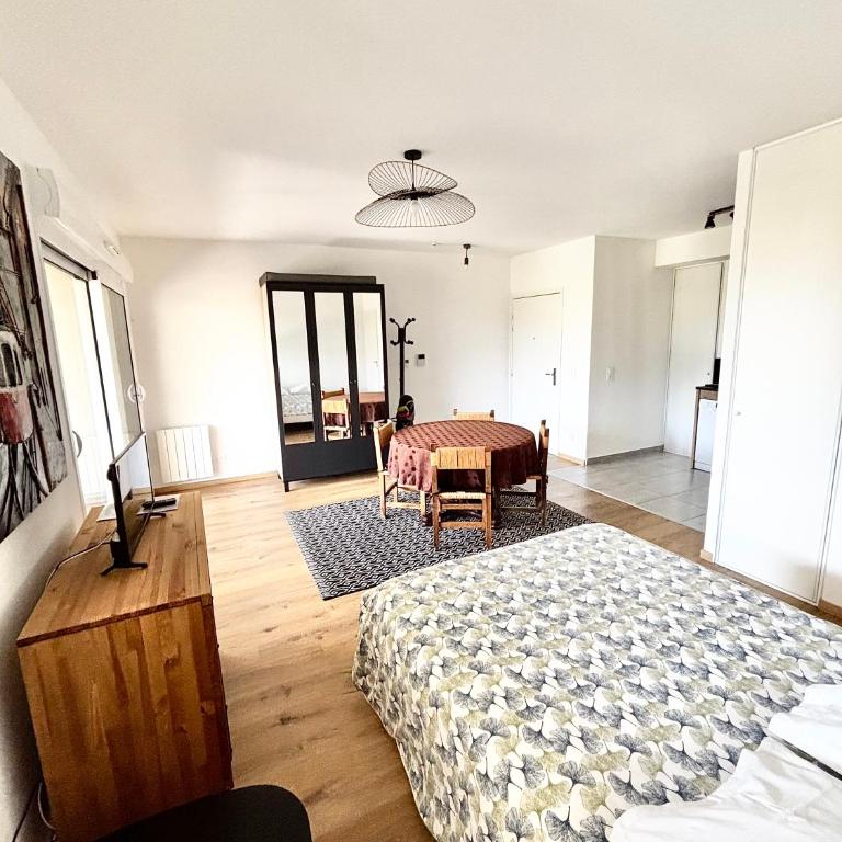 Panorama Mont-Blanc - grande terrasse, linge de maison, wifi, parking privé, cuisine équipée - 2 personnes - Chambre Double - Vue sur Montagne - 8