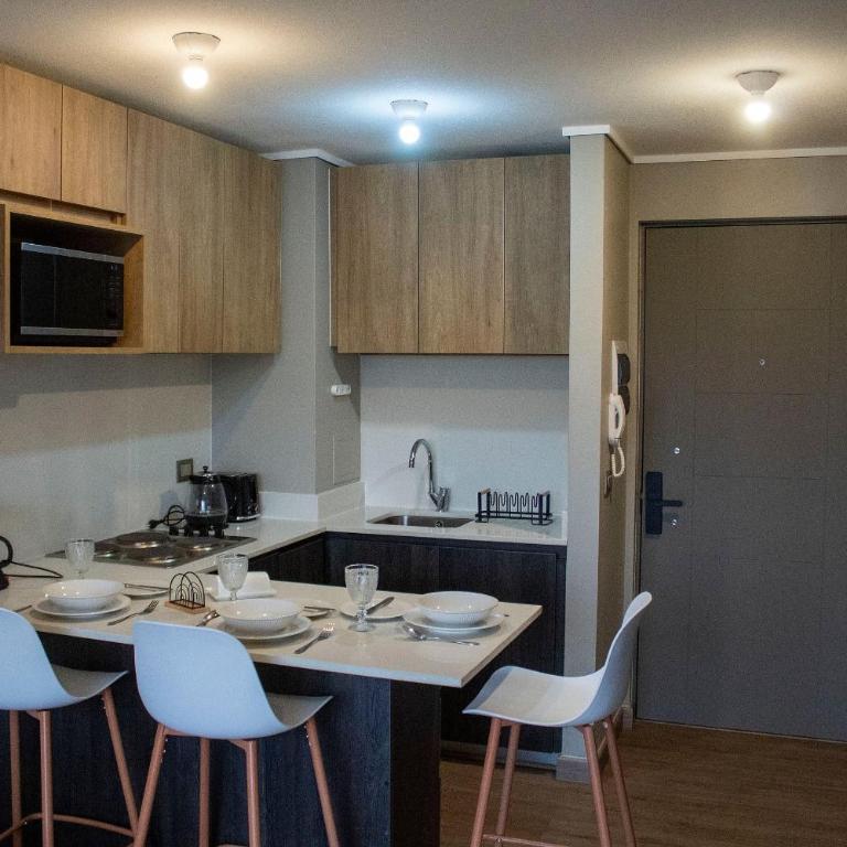 Depto. en condominio, con estacionamiento y wifi - Apartamento de 1 dormitorio - 14