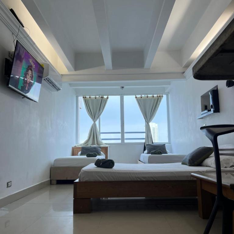 Hospedaje, Cartagena, El Laguito - Studio with Sea View - 7
